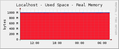 Localhost - Used Space - Real Memory